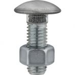 7/16-14 x 7/8 Bumper Bolts with Stainless Steel Cap with Hex Nuts (25 pieces per package)